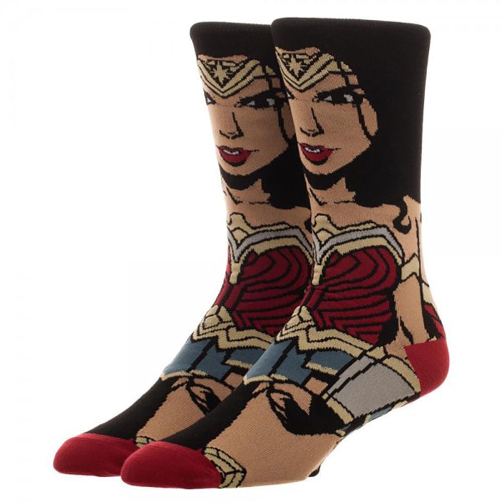 Wonder Woman Animigos 360 Crew Socks Black