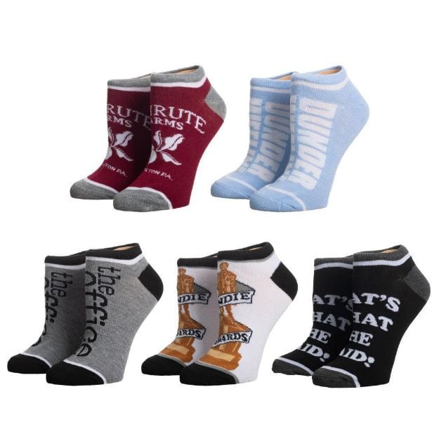 The Office 5 Pair Ankle Socks Multi