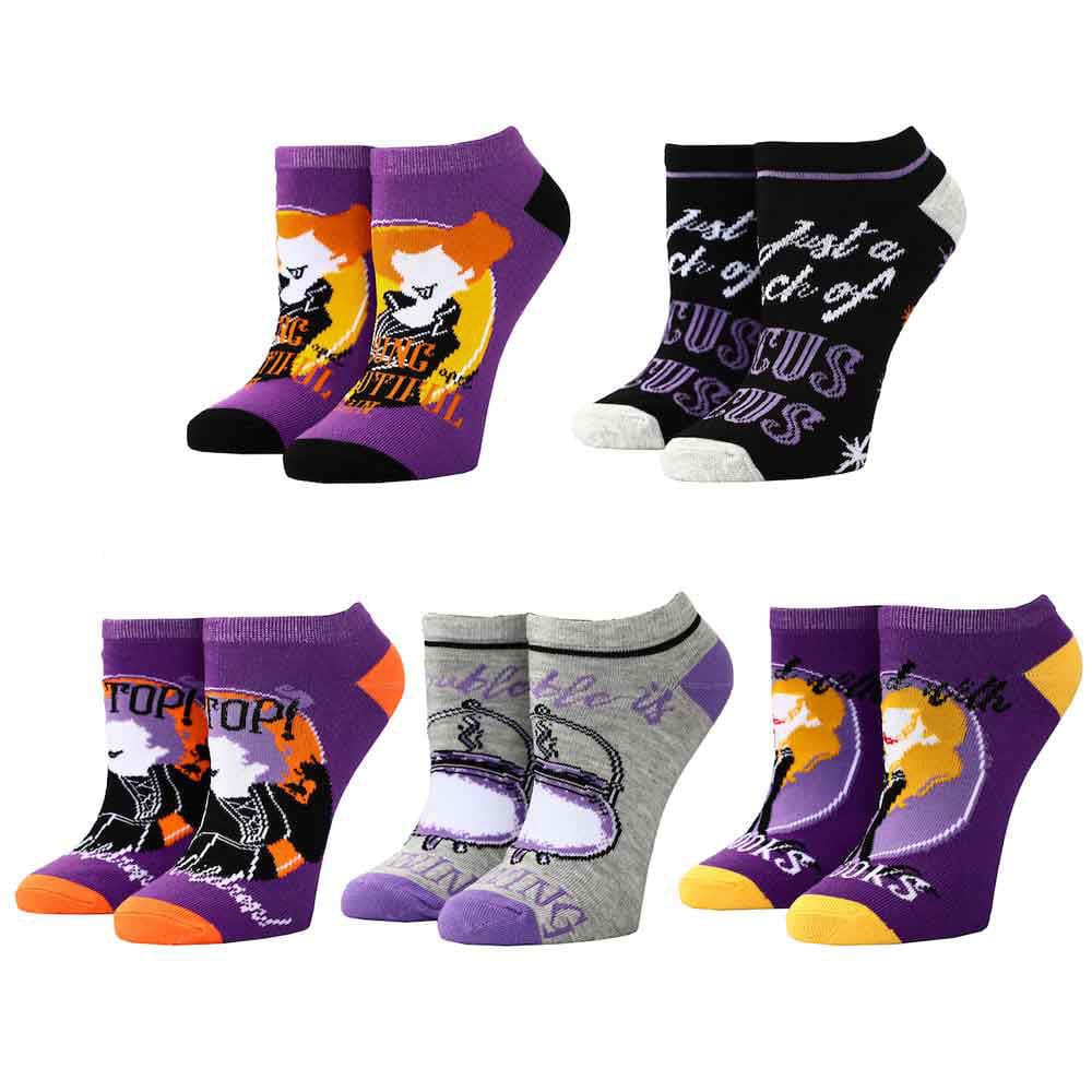 Hocus Pocus Characters 5 Pair Ankle Socks Multi