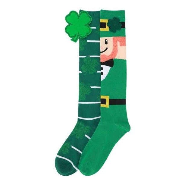 Leprechaun &amp; Clovers 2 Pair Knee High Socks Multi