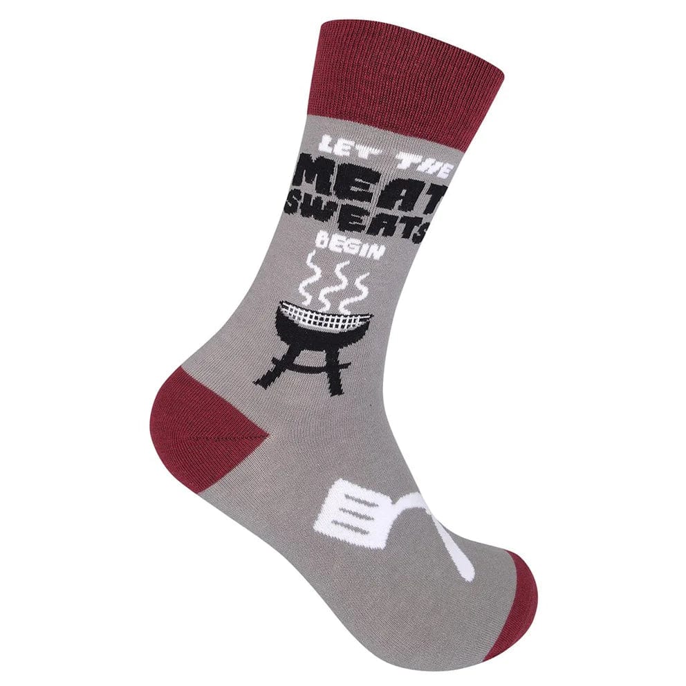 Let The Meat Sweats Begin Unisex Crew Socks Grey