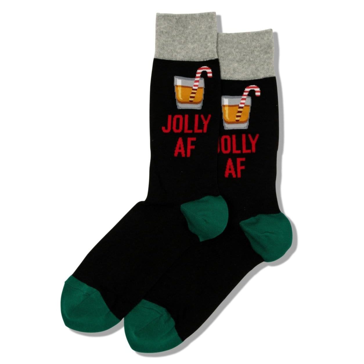 Jolly AF Men's Crew Socks Black