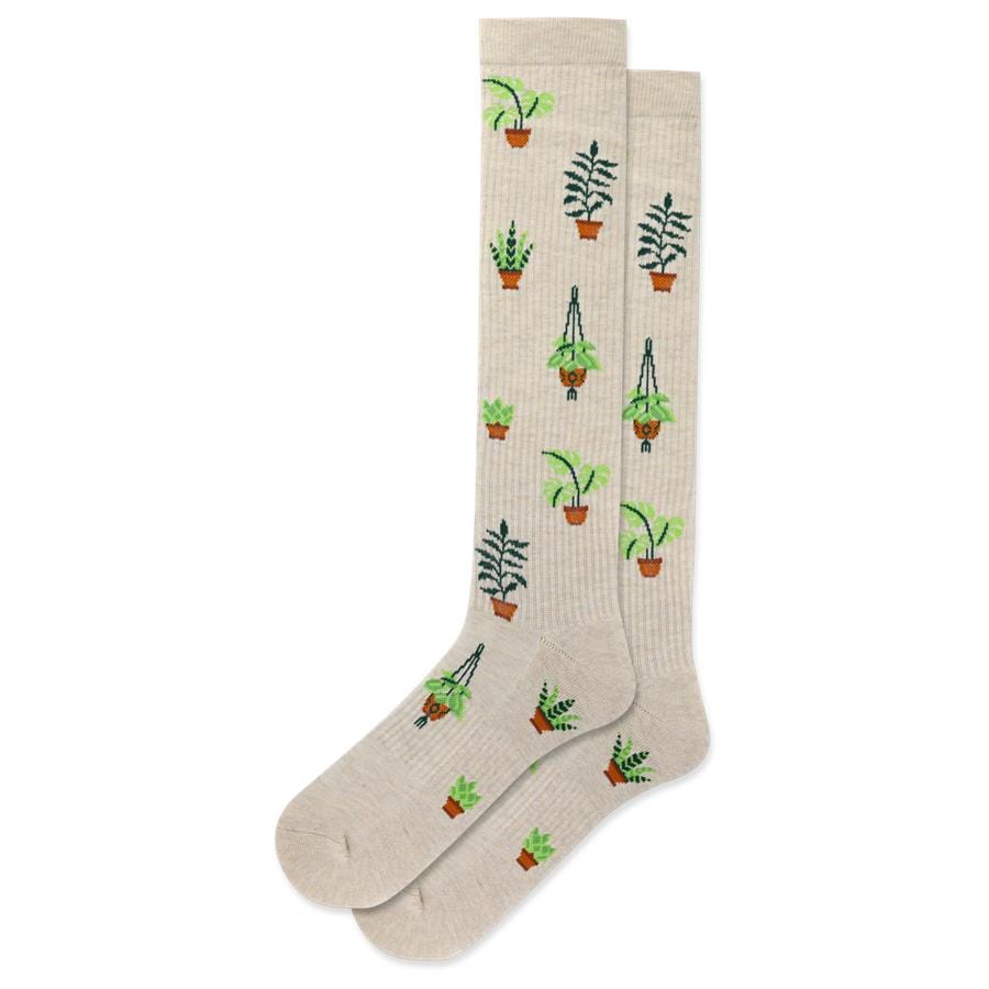 Plants Women's Compression Socks Tan