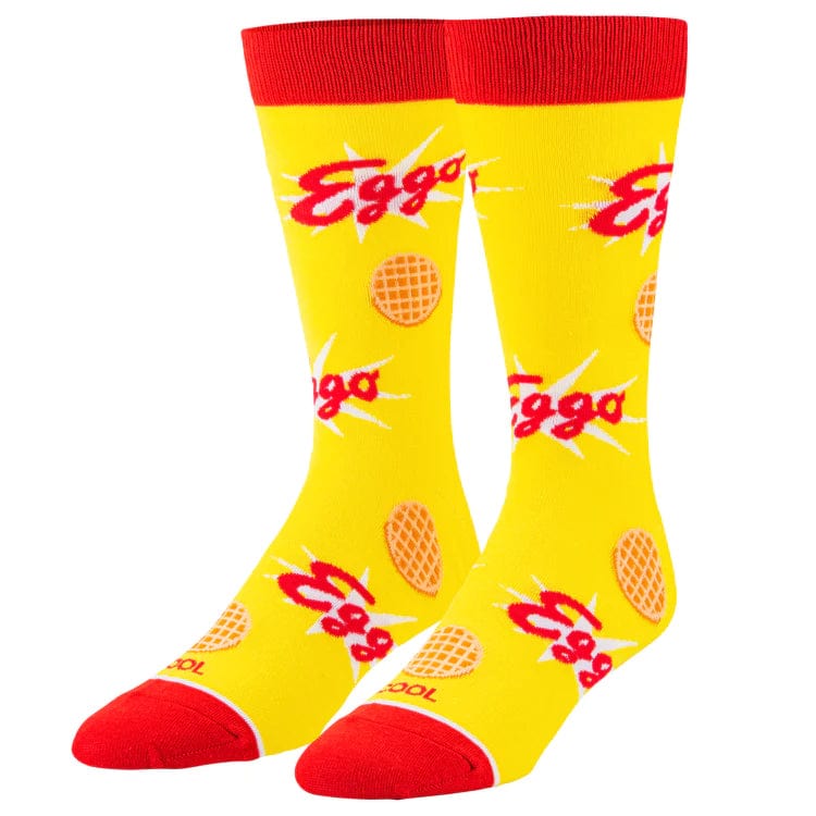 Eggo Waffles Men&#39;s Crew Socks Yellow