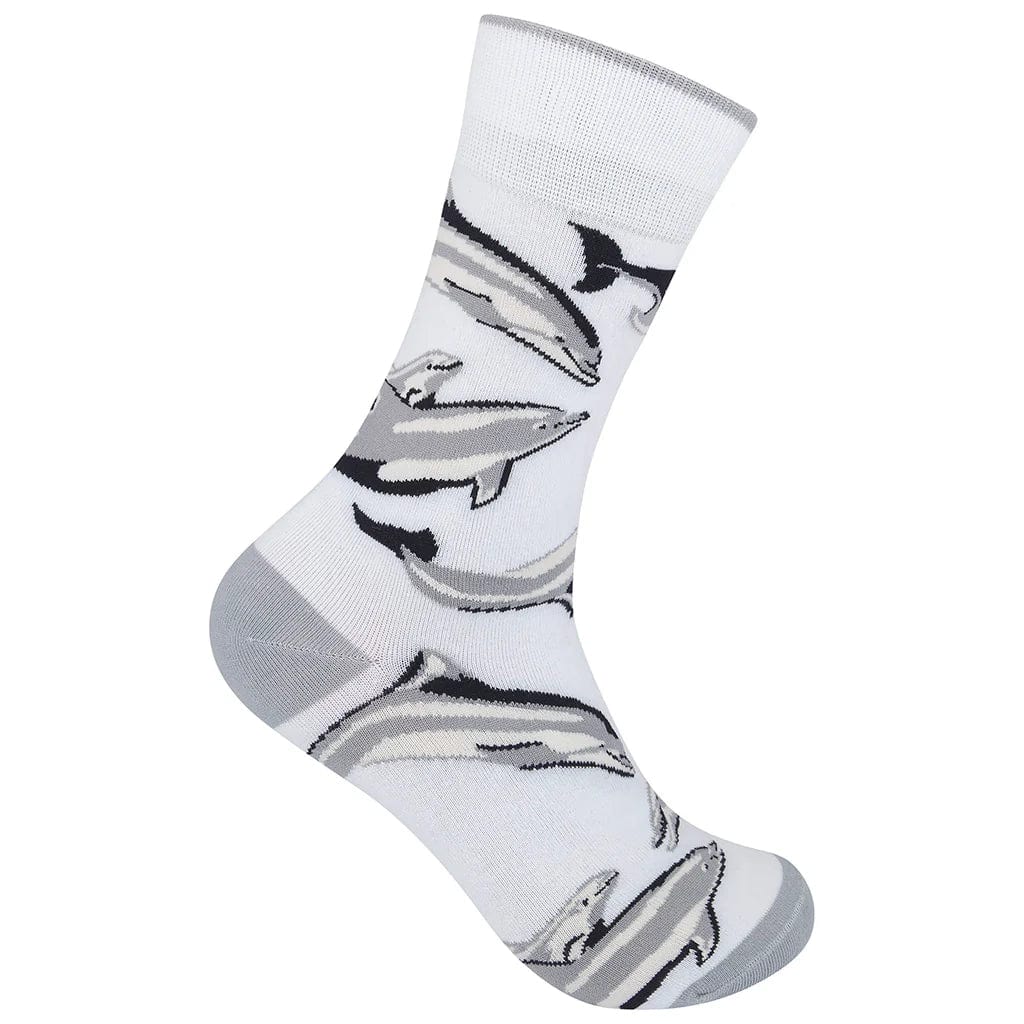 Dolphin Crew Socks White