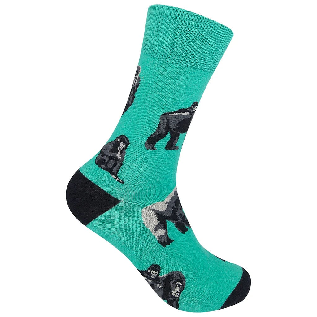 Gorilla Crew Socks Aqua