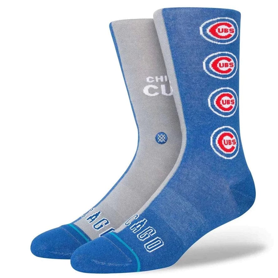 Chicago Cubs Split Crew Socks Navy