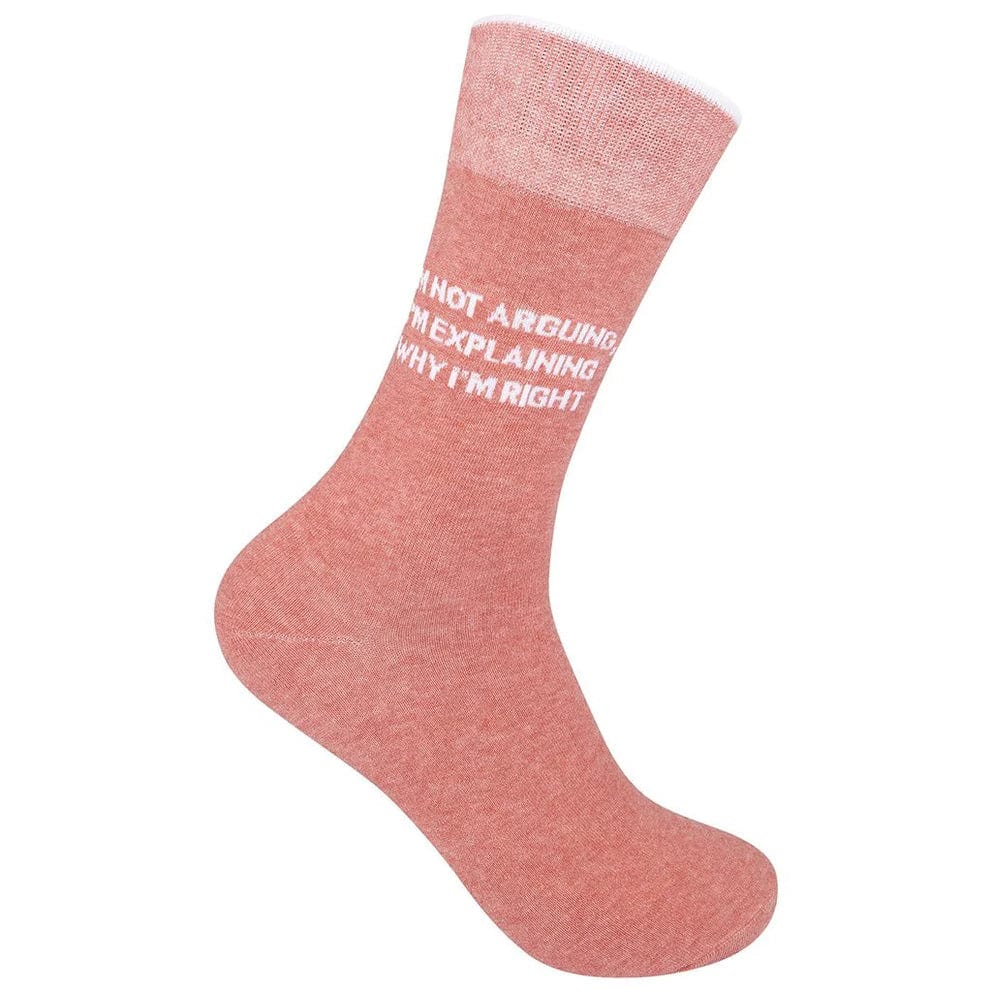 I'm Not Arguing Unisex Crew Socks Orange