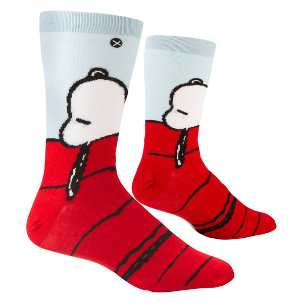Snoopy & Woodstock - Mens Crew Straight Odd Sox