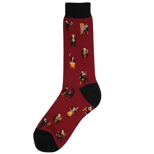 Symphony Men's Crew Socks Red