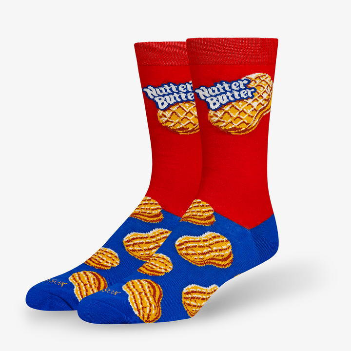 Nutter Butter Men's Crew Socks Red