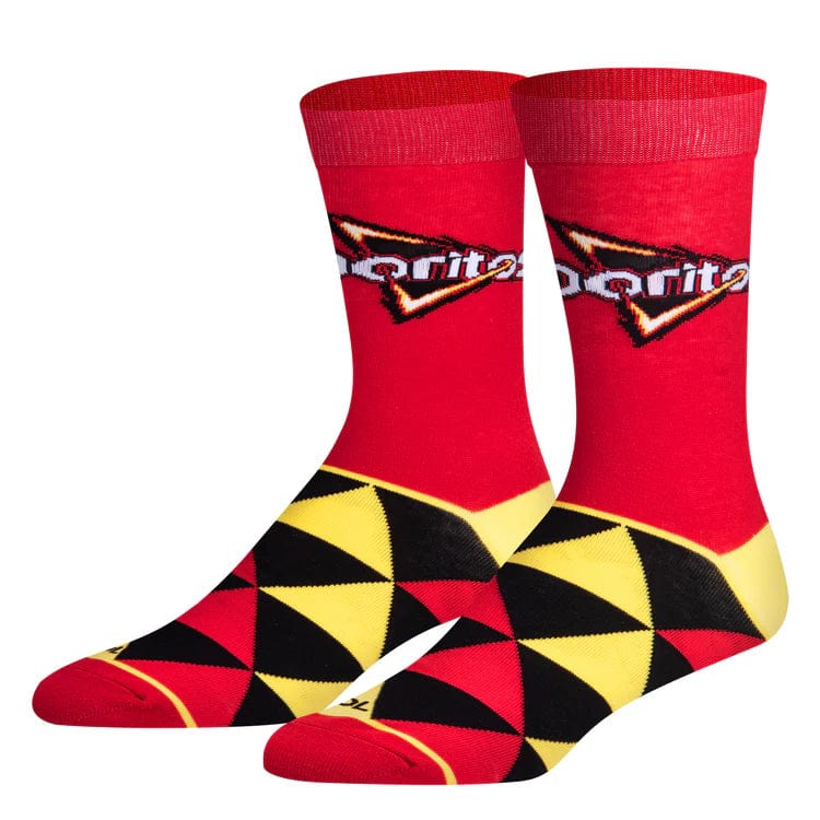 Doritos Nacho Cheese Men's Crew Socks Red