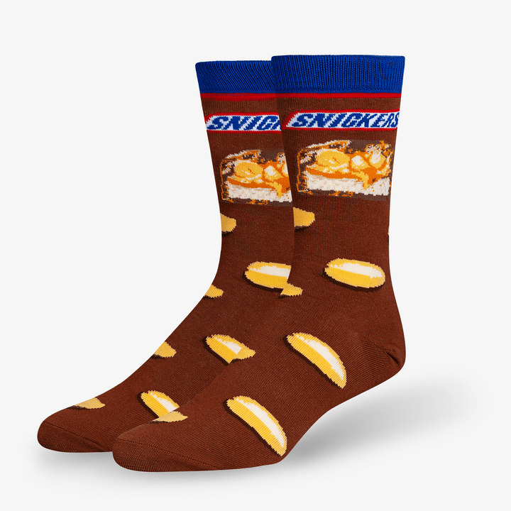 Snickers Hungry Men's Crew Socks Brown