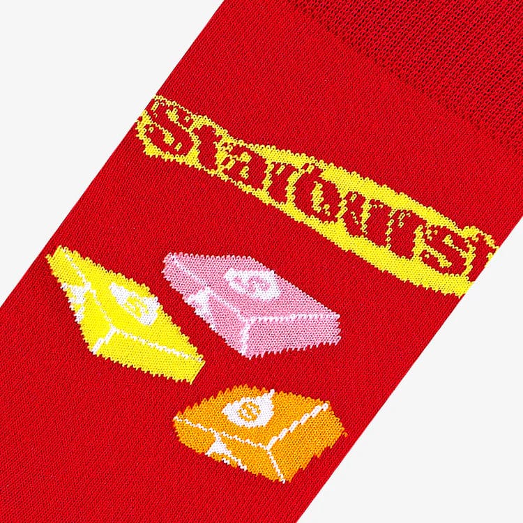 Starburst Juicy Men's Crew Socks Red