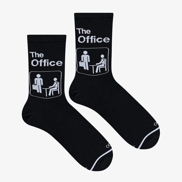 The Office Men's Crew Socks Black