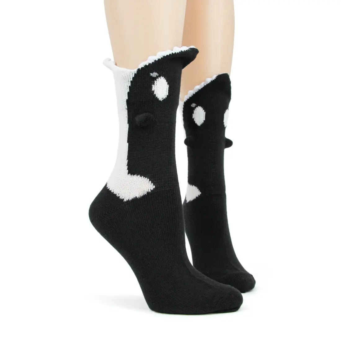 Killer Whale Women's 3D Socks Black