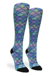 360 Mermaid Teal Compression Socks SM/MD Crazy Compression