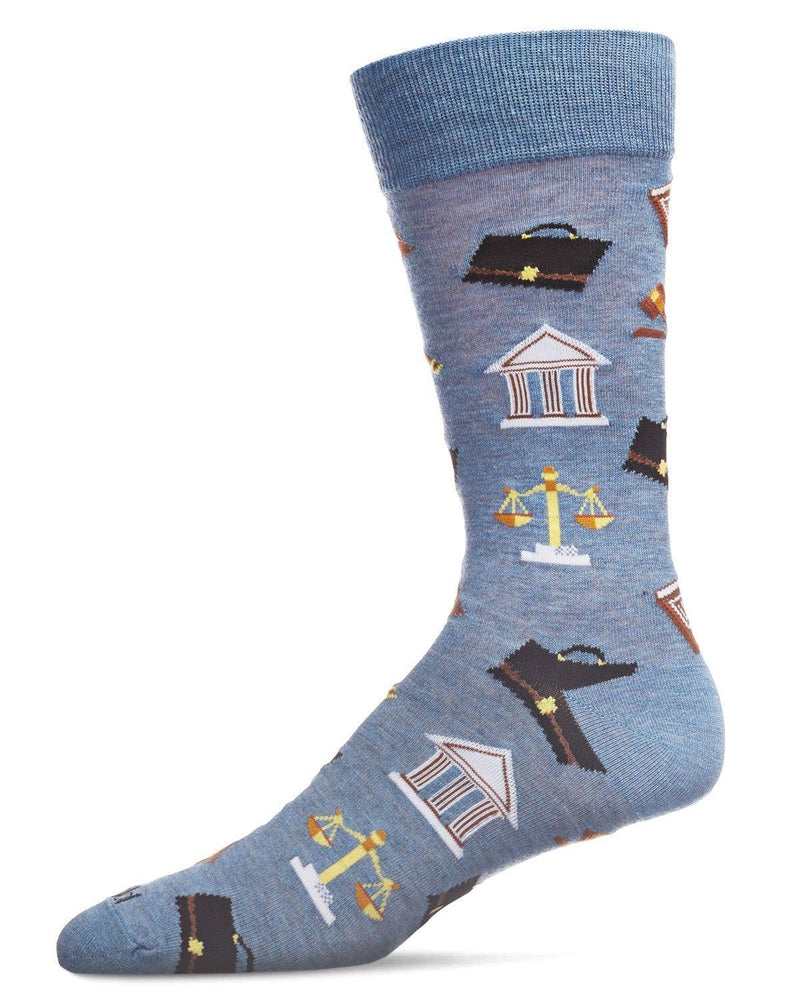 Law N Order Bamboo Blend Men's Crew Sock 10 13 / Denim Heather Infinity Classics International Inc.