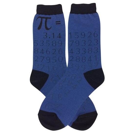 Pi Women's Crew Socks Blue