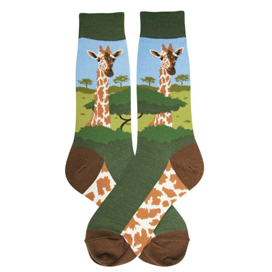 Giraffe Men's Crew Socks Multi