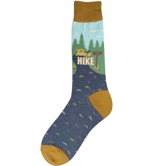 Take A Hike Men&#39;s Crew Socks Multi