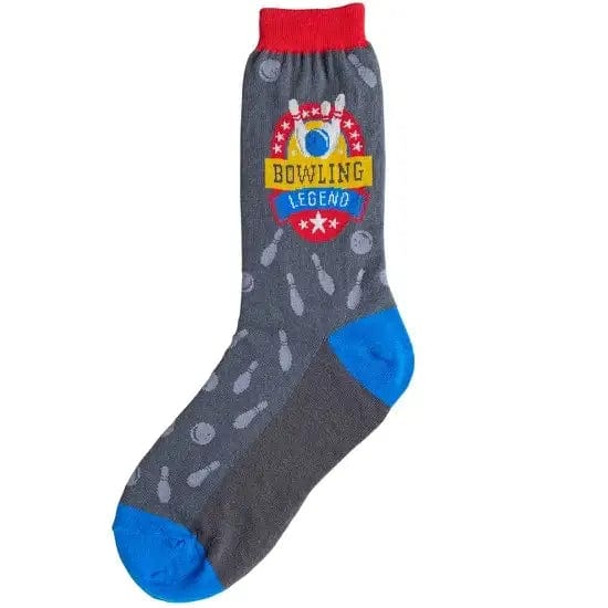 Bowling Legend Women's Crew Socks Grey