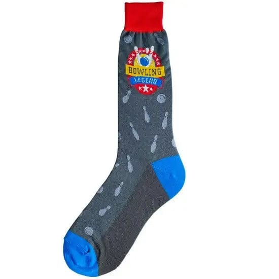 Bowling Legend Men's Crew Socks Grey