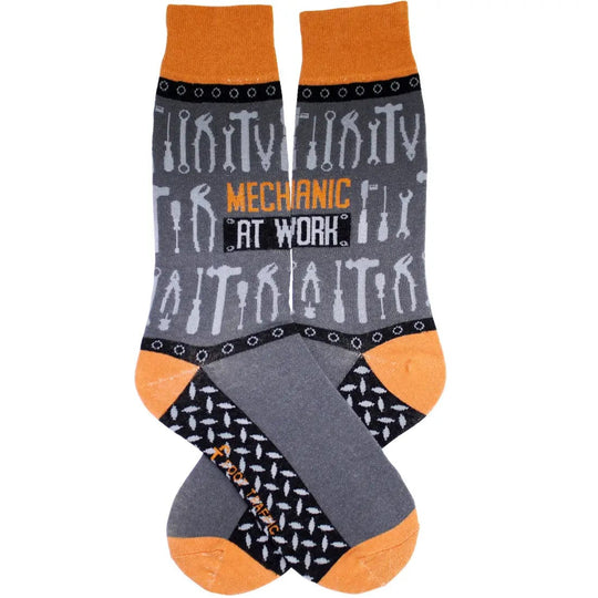 Mechanic Work Men's Crew Socks Grey