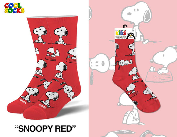 Snoopy Red - Kids 7-10 Crew Cool Socks