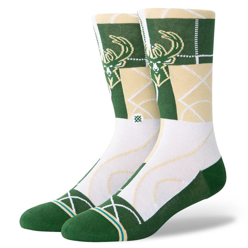 Milwaukee Bucks Zone Crew Socks Green