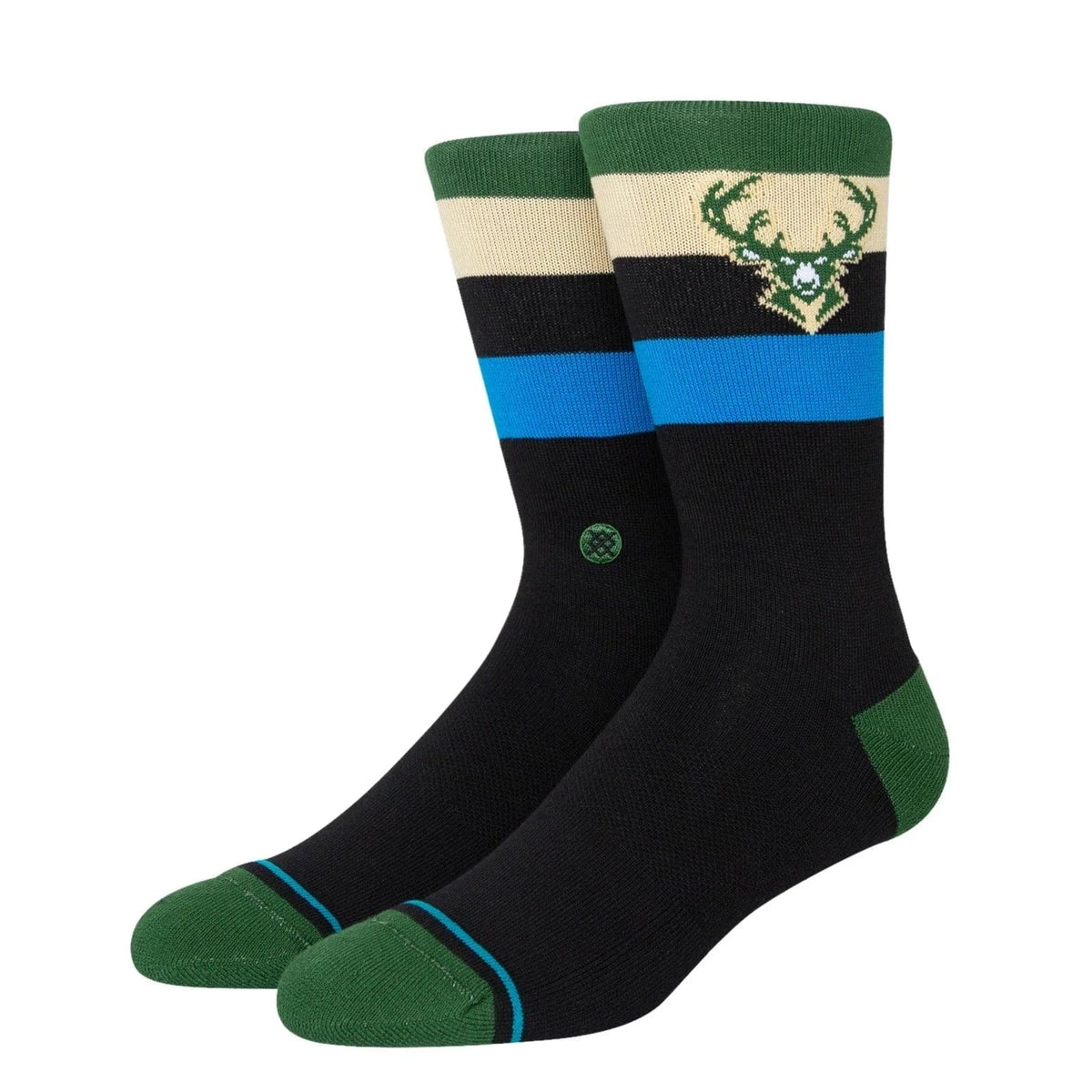 Milwaukee Bucks St Crew Socks Green
