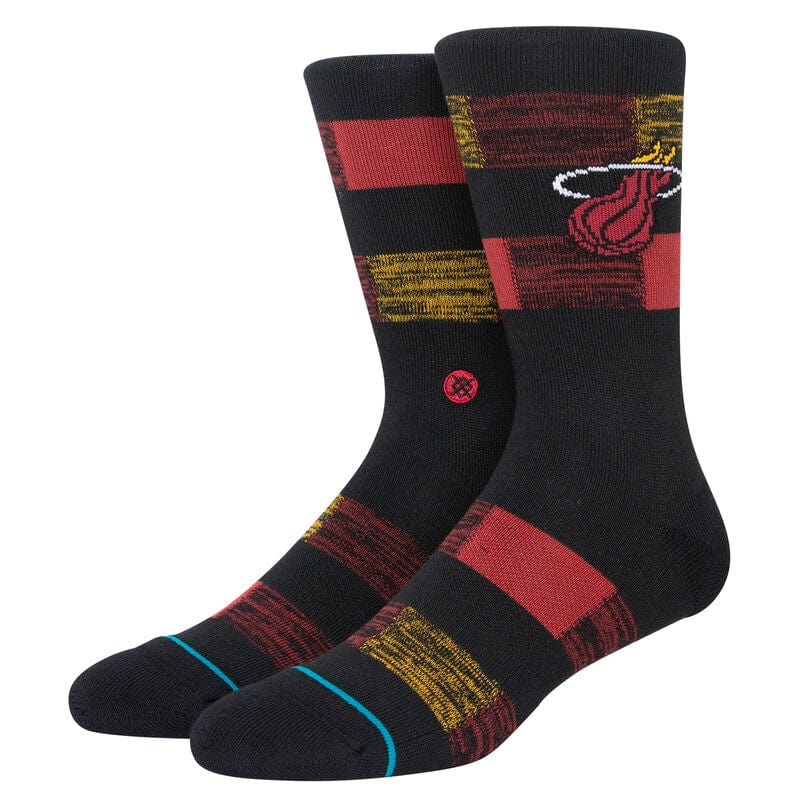 Miami Heat Cryptic Crew Socks Black