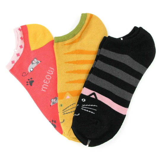 Kitty No Show Women's 3 Pack Multi