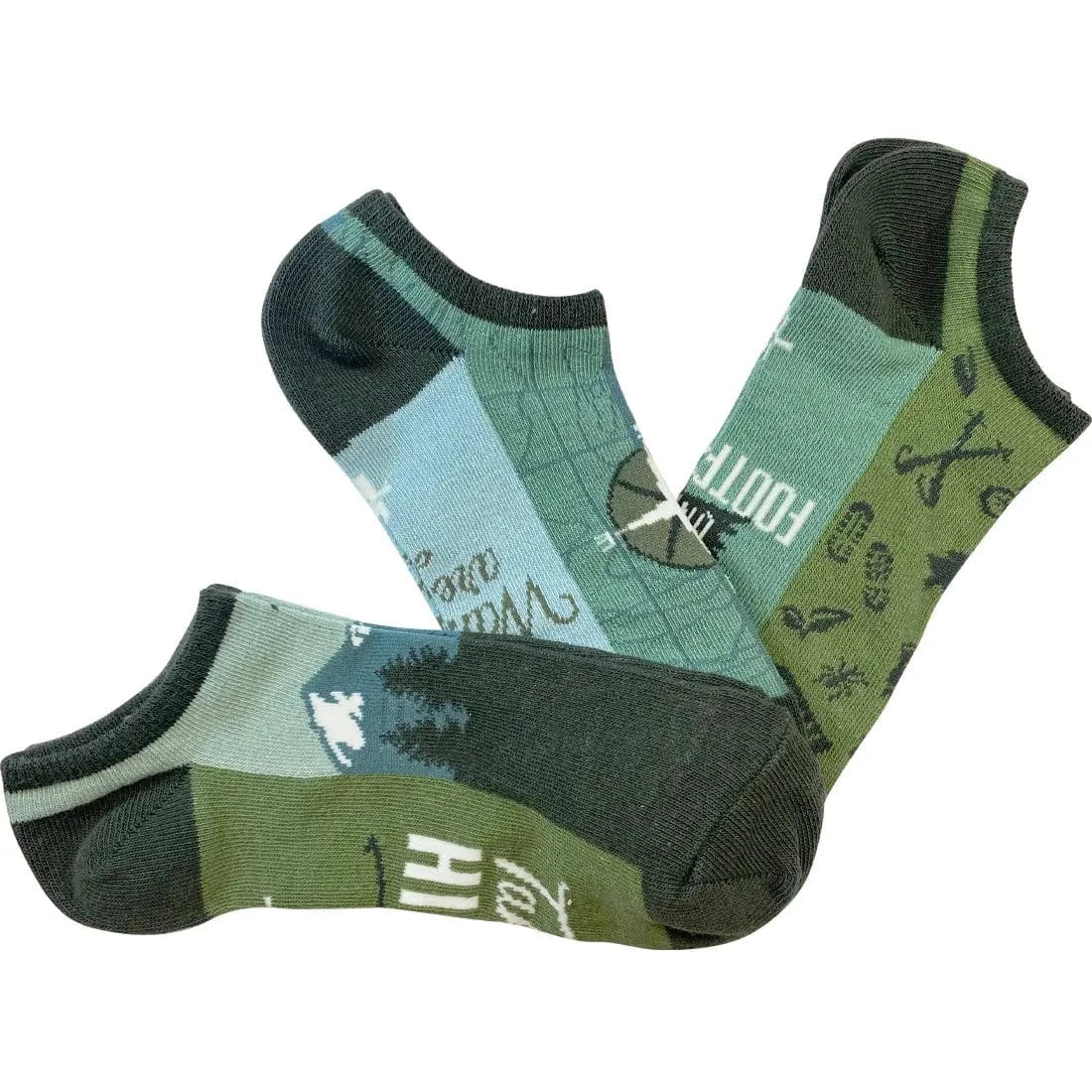 Get Outdoors Women's No Show 3 Pack Multi