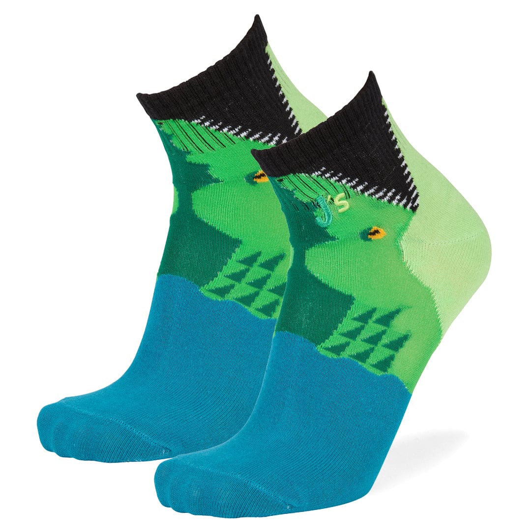 Alligator Ankle Socks Green / Large