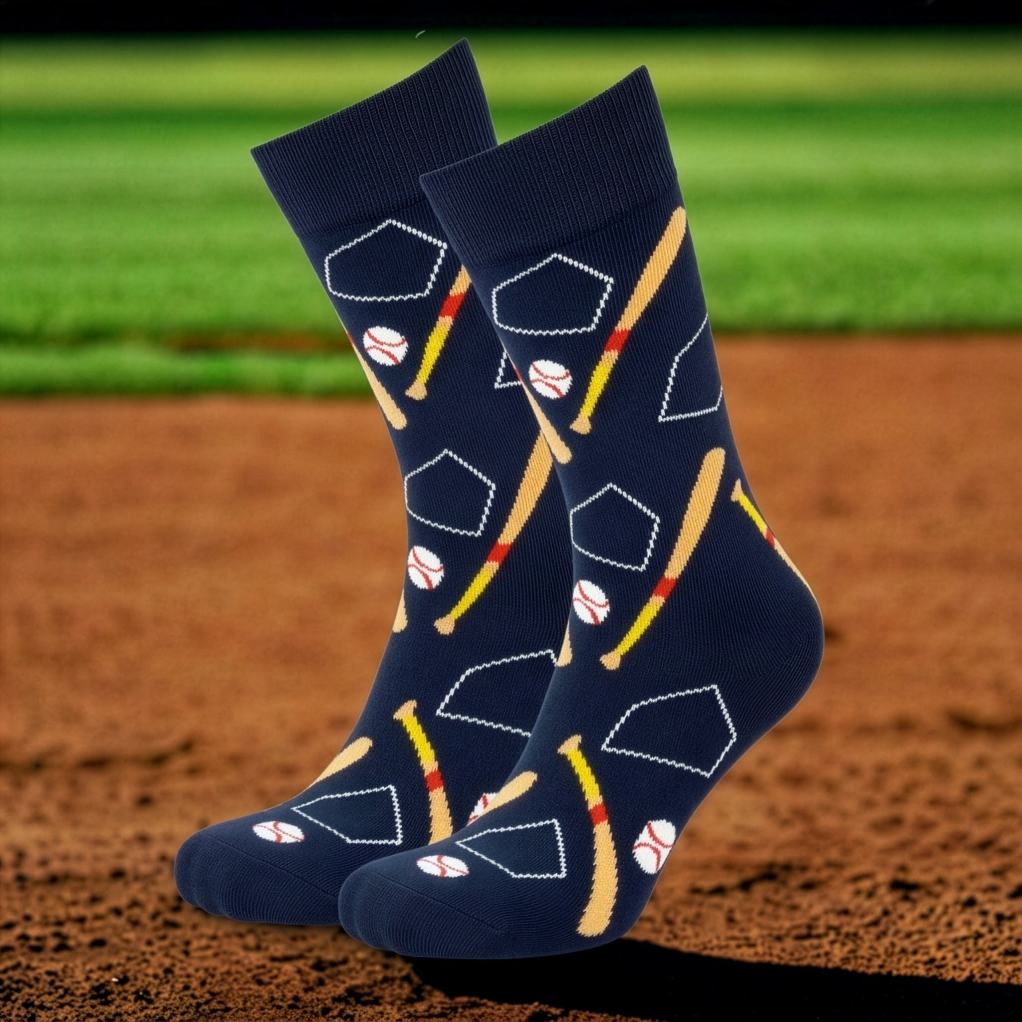 Baseball Crew Socks John's Crazy Socks