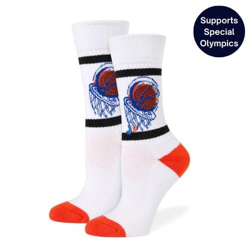 Basketball Athletic Crew Socks White / Medium