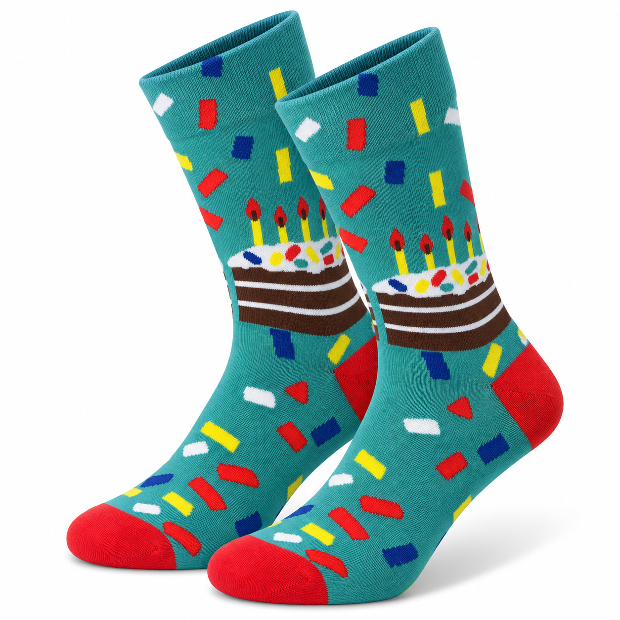 Birthday Cake Crew Socks Medium Can Do!