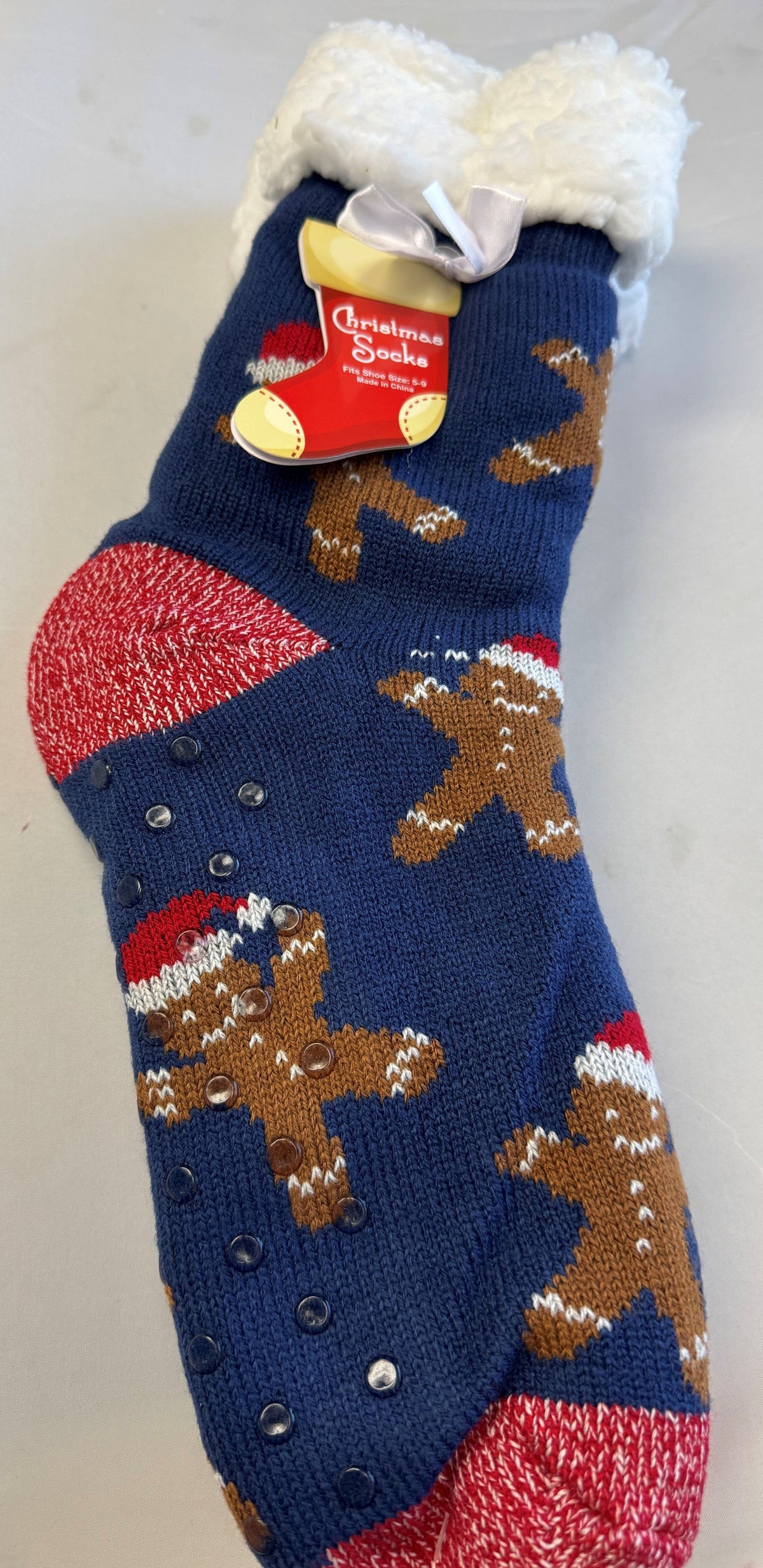 Sherpa Christmas Slipper Socks GMI
