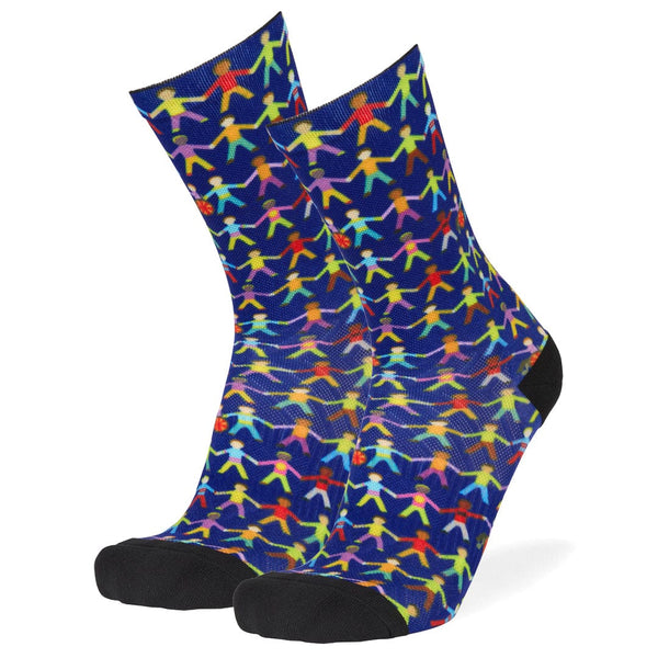 All Abilities Crew Socks Blue / Large