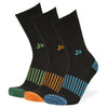 Athletic Crew 3 Pack - Black/Assorted Black/Assorted / Large