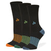 Athletic Crew 3 Pack - Black/Assorted Black/Assorted / Medium