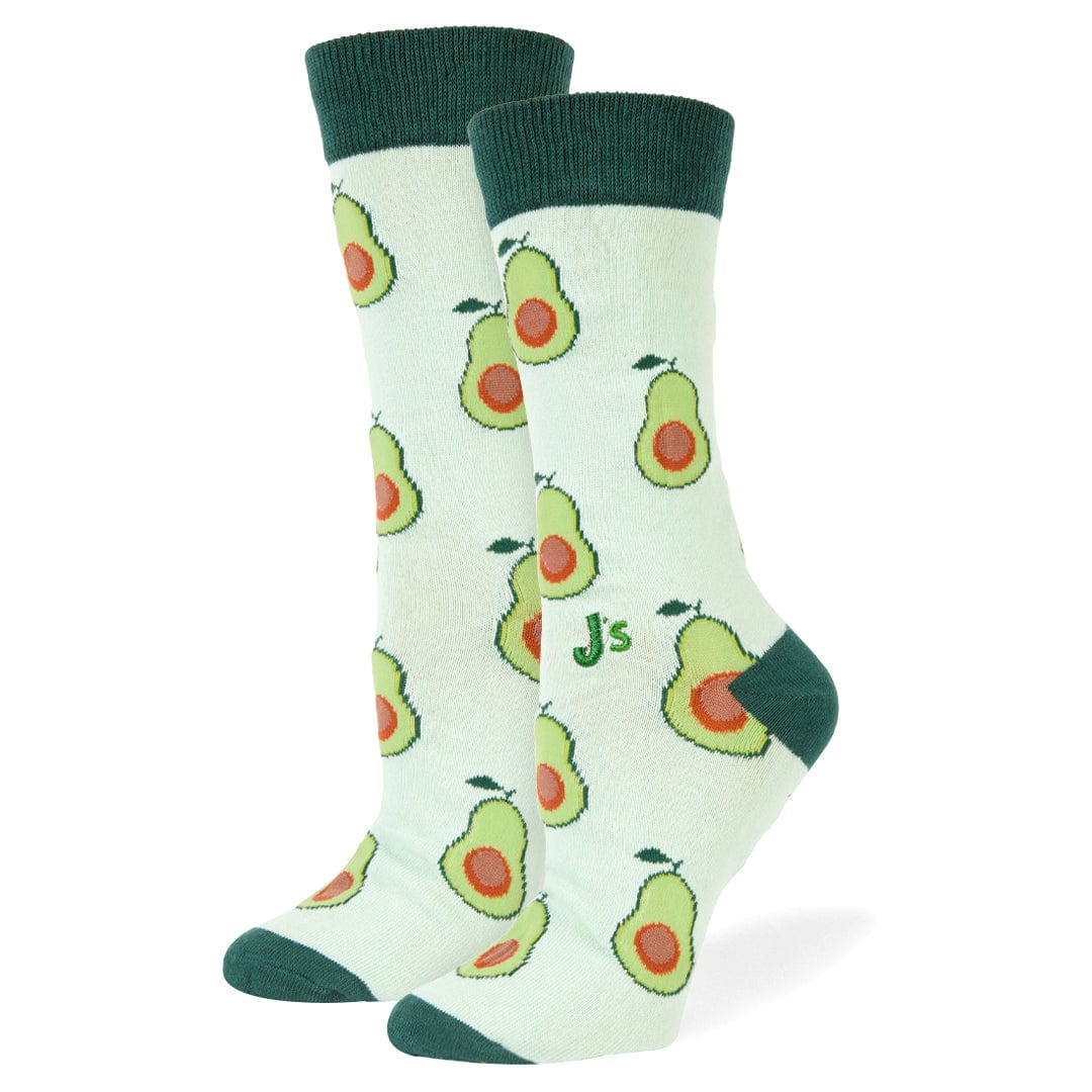 Avocados Crew Socks Green / Medium