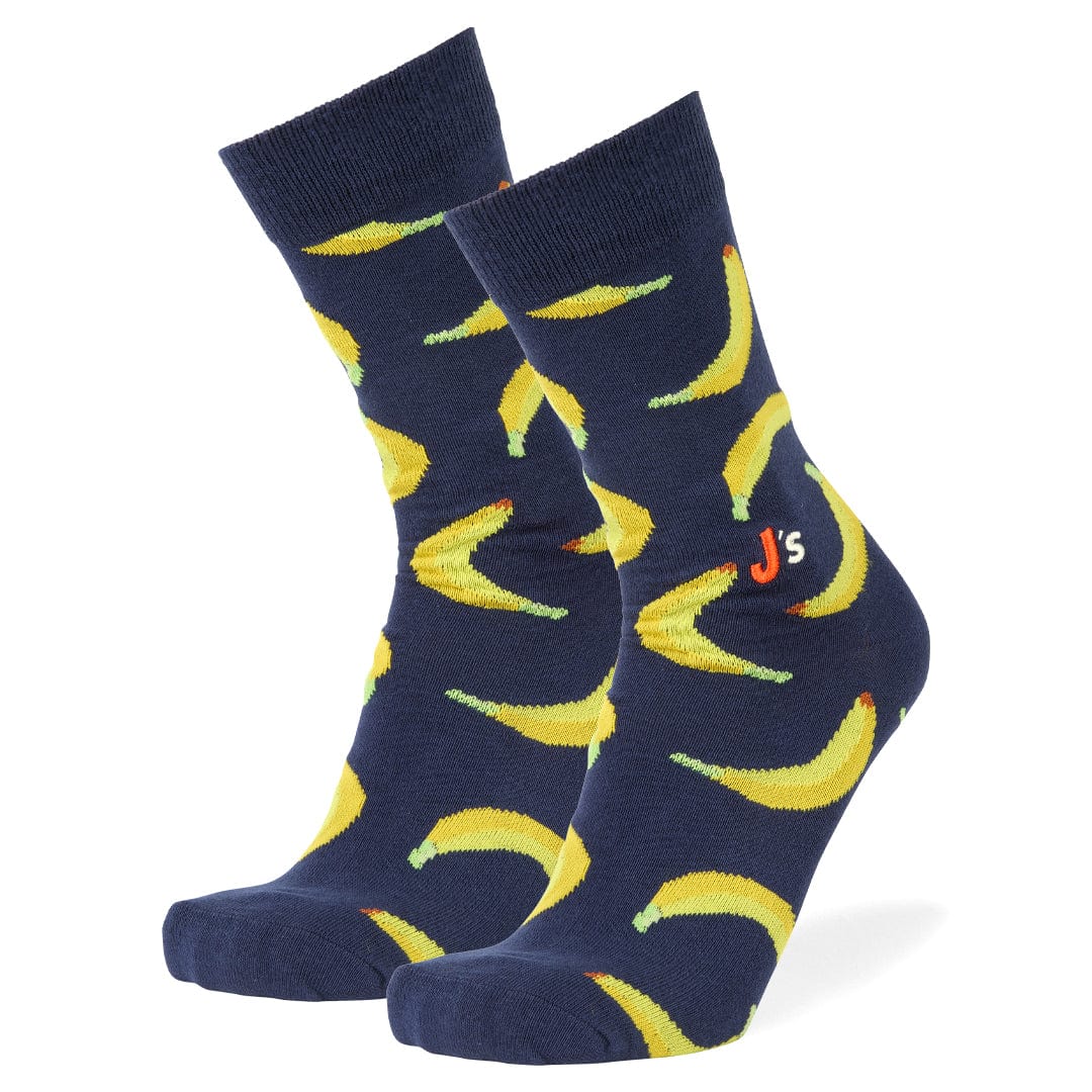 Bananas Crew Socks Navy / Large
