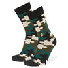 Camouflage Crew Socks Black / Large