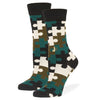 Camouflage Crew Socks Black / Medium