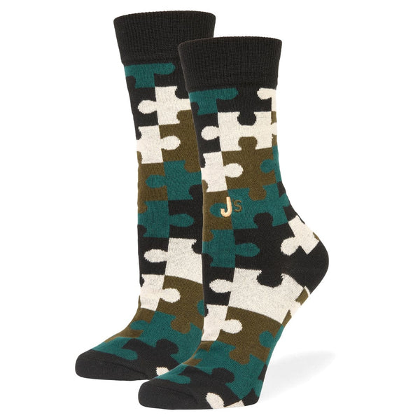 Camouflage Crew Socks Black / Medium