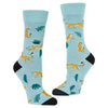 Cheetahs Crew Socks Aqua / Medium