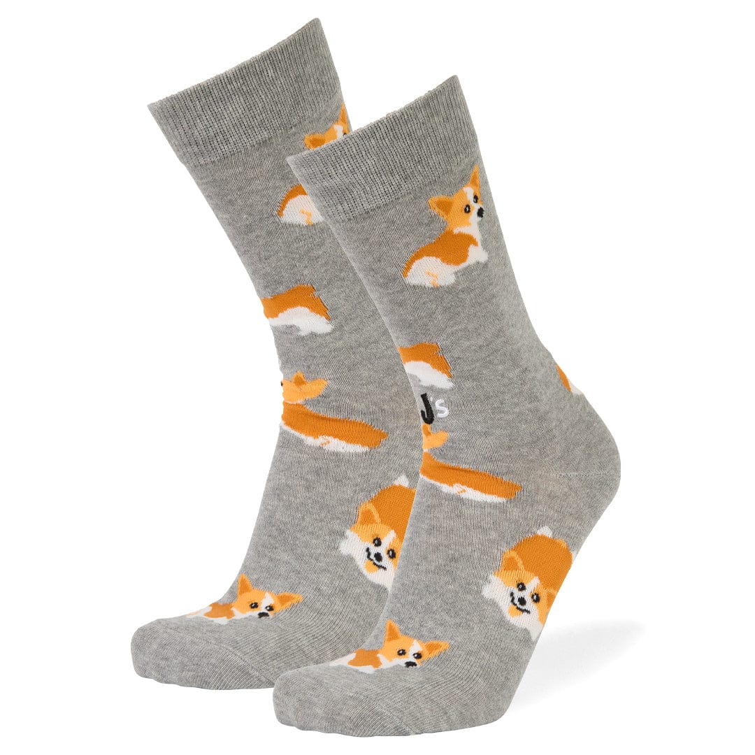 Corgi Crew Socks Grey / Large