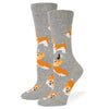 Corgi Crew Socks Grey / Medium